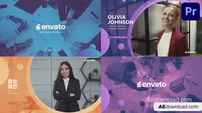 Team Introduction Slideshow for Premiere Pro Premiere Pro template preview