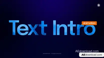 Text Intro Premiere Pro template preview