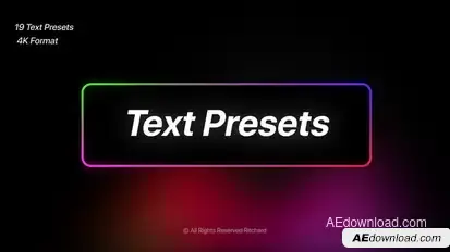 Text Presets Video Displays template preview