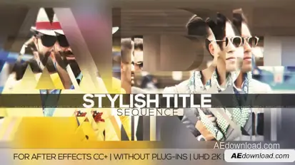 Title Sequence Video Displays template preview