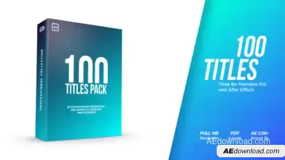 Titles Pack Video Displays template preview
