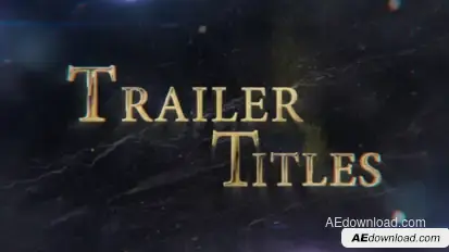 Trailer Titles Video Displays template preview