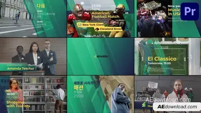 TV Broadcast Package for Premiere Pro Premiere Pro template preview