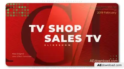 TV Shop Sales Slideshow Video Displays template preview