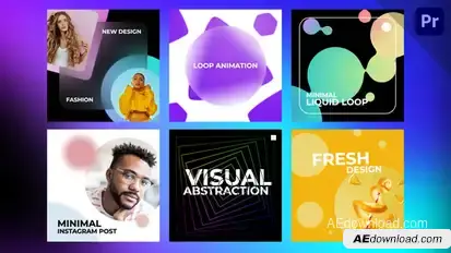 Typography Posts | MOGRT Premiere Pro template preview