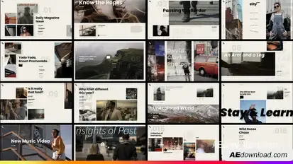 Typography Promo Pack Video Displays template preview
