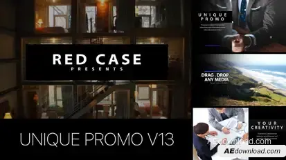 Unique Promo v13 | Corporate Presentation Video Displays template preview