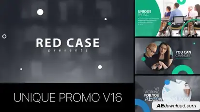 Unique Promo v16 | Corporate Presentation Video Displays template preview