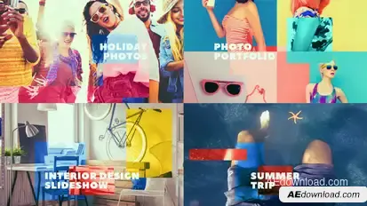 Universal Slideshow Video Displays template preview