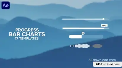 17 Progress Bar Charts | Infographics Pack Infographics template preview