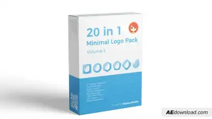 20 in 1 Minimal Logo Pack (vol.2) Logo Stings template preview
