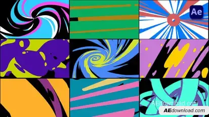 2D Liquid Shape Transtions [After Effects] Elements template preview