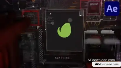 3D Hand Scan - Intro Logo Stings template preview