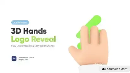3D Hands Logo Logo Stings template preview