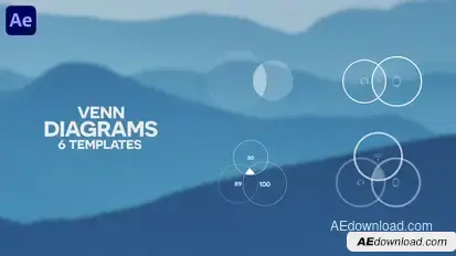 6 Venn Diagrams | Infographics Pack Infographics template preview
