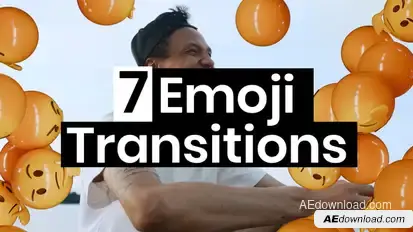 7 Emoji Transitions Elements template preview