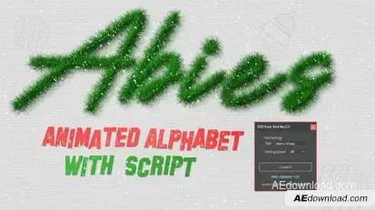 Abies Alphabet - Animated Fonts Inspired by Christmas Fir Tree Titles template preview