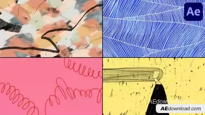 Abstract Grunge Looped Backgrounds | After Effects Elements template preview