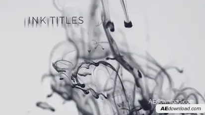 Abstract Ink Titles Titles template preview