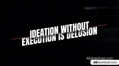 Abstract Text Animation Titles template preview