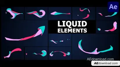 Advanced Liquid Elements | After Effects Elements template preview