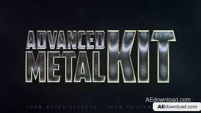 Advanced Metal Kit Titles template preview