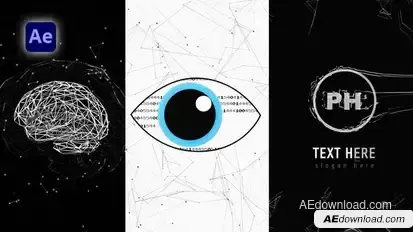 Ai Glitch Logo Reveal Logo Stings template preview