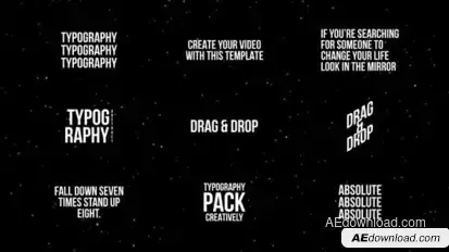 Animated Text Titles | After Effects Titles template preview