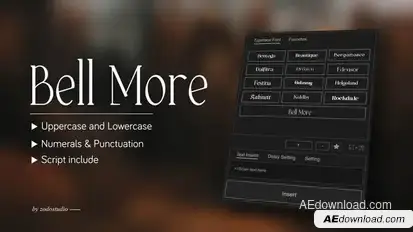 Animated Typeface - Bell More Titles template preview