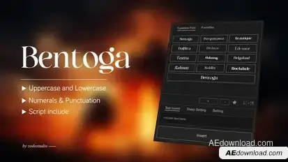 Animated Typeface - Bentoga Titles template preview