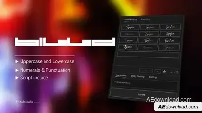 Animated Typeface - BillDing Long Titles template preview