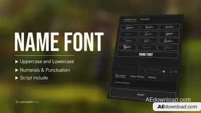 Animated Typeface - Prima v1 Titles template preview