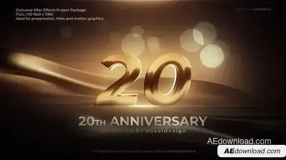 Anniversary Opener Titles template preview
