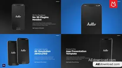 App Promo | Phone Pro15 Mockup Pack Product Promo template preview