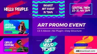 Art Promo Event Openers template preview