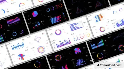 Basic graphs Infographics template preview