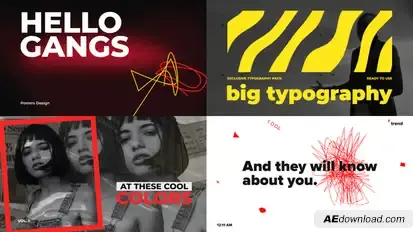 Big Bold Typography Titles template preview