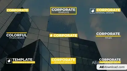 Big Modern Corporate Titles Titles template preview