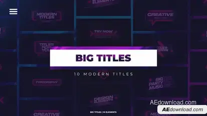 Big Titles Titles template preview