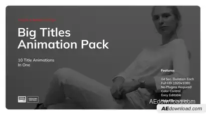Big Titles Animation Pack Titles template preview