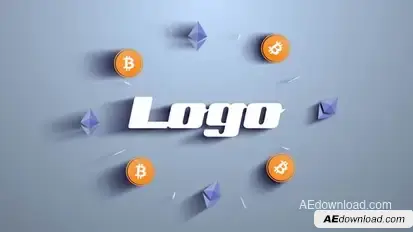 Bitcoin Crypto Mining Logo Logo Stings template preview