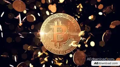 Bitcoin logo reveal Logo Stings template preview