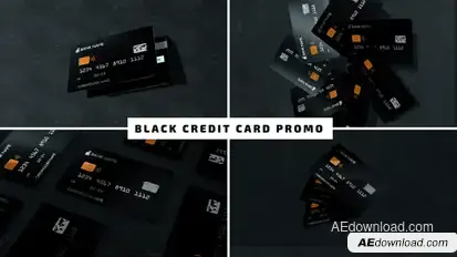 Black Credit Card Promo Product Promo template preview