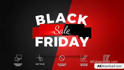 Black Friday Commercial Product Promo template preview