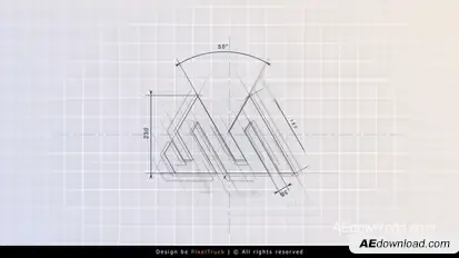 Blueprint Logo Reveal Logo Stings template preview