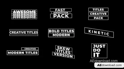 Bold Titles Titles template preview