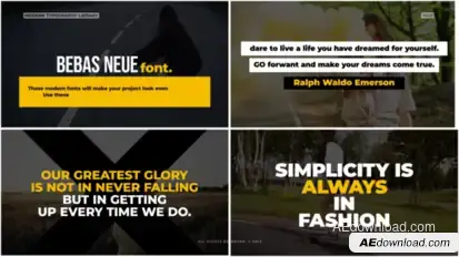 Bold Titles _AE Titles template preview