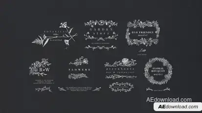 Botanical Titles Titles template preview