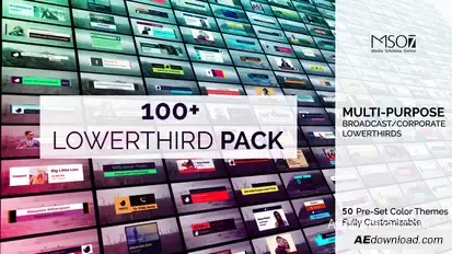 Broadcast-Corporate Lower Third Pack Elements template preview