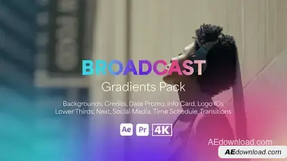 Broadcast Gradients Pack broadcast-packages template preview